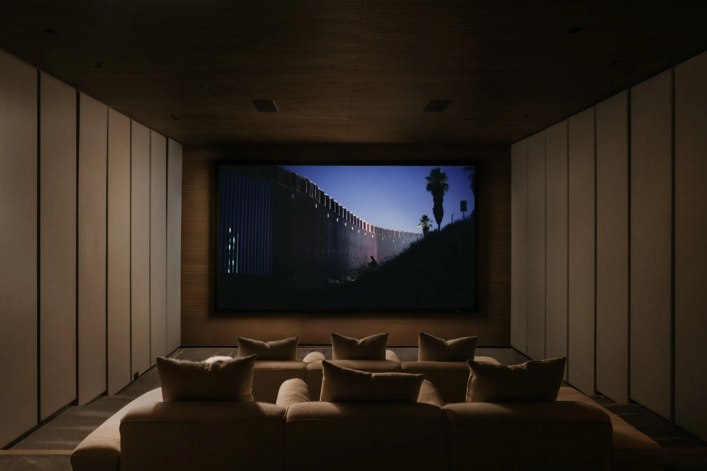 The Getty House, Brentwood — screening room