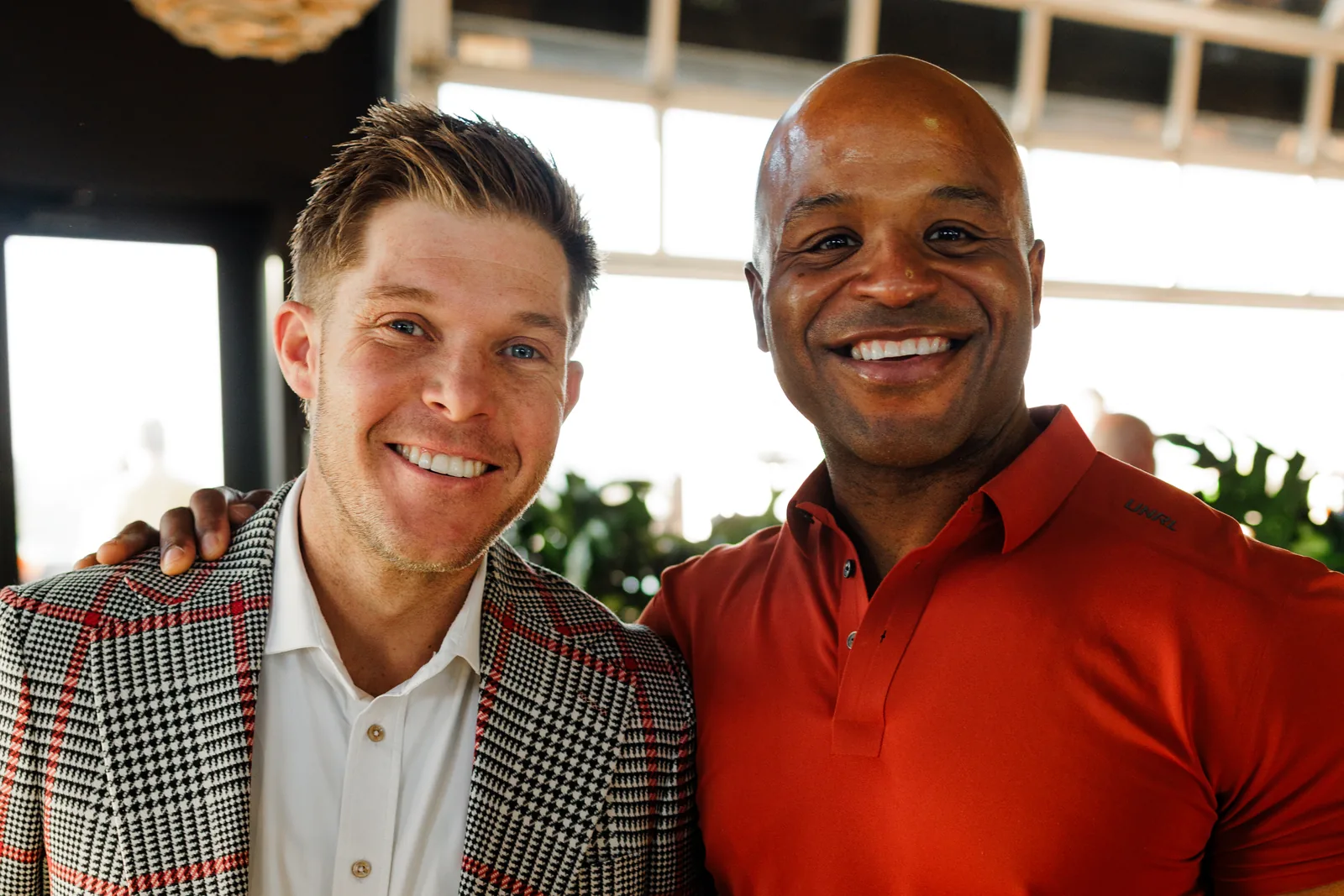 Trapper Roderick with Mike Weaver of Emser Tile