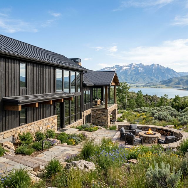 Roderick Builders mountain modern home in the Heber Valley — Benloch Ranch
