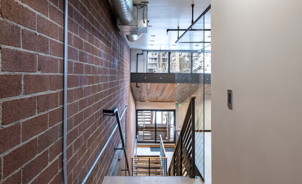Main Street residence, Park City — Roderick Builders at dusk