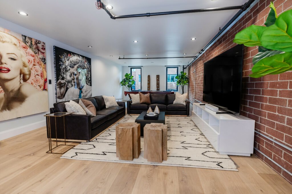 Main Street residence — open living space, Park City