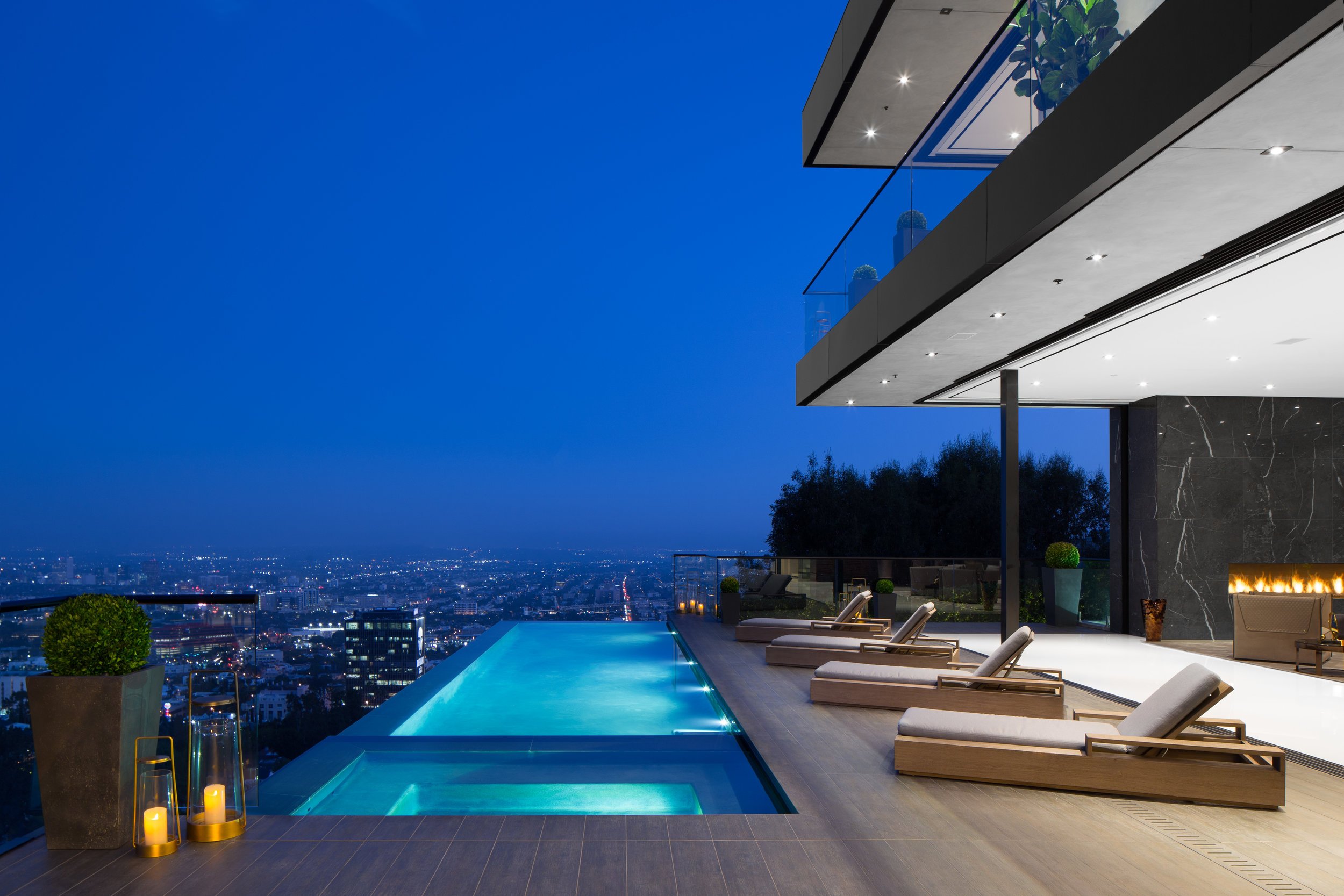 9199 Thrasher Avenue — McClean Design home built by Roderick Builders, Hollywood Hills